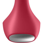 Plug anal vibrant en silicone à base large — détail produit