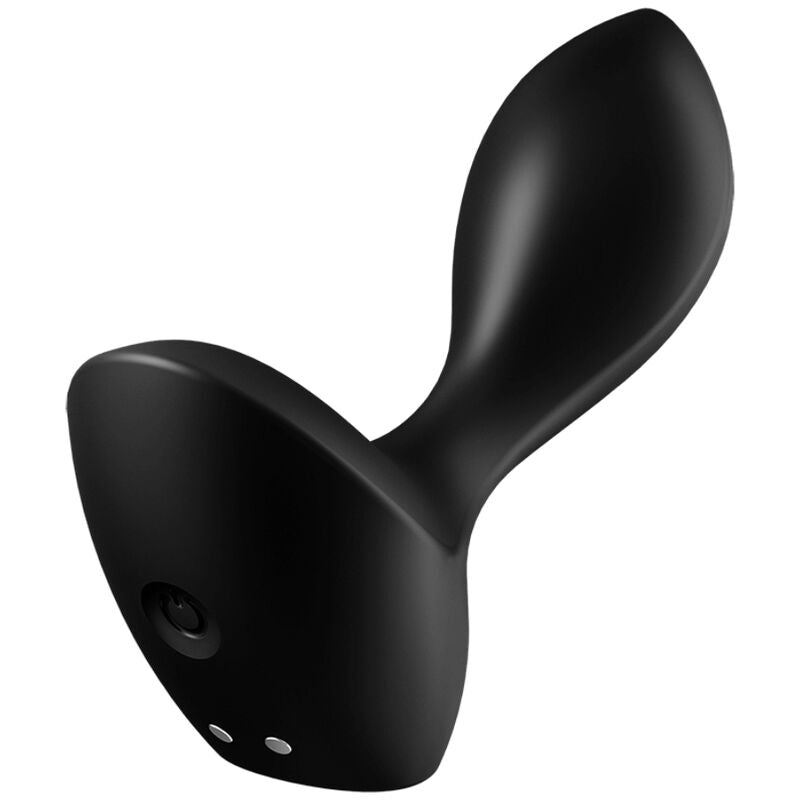 Plug anal vibrant en silicone à base large — comparatif dimensionnel