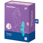Vibrateur doigt Teaser silicone médical 12 modes — détail texture surface