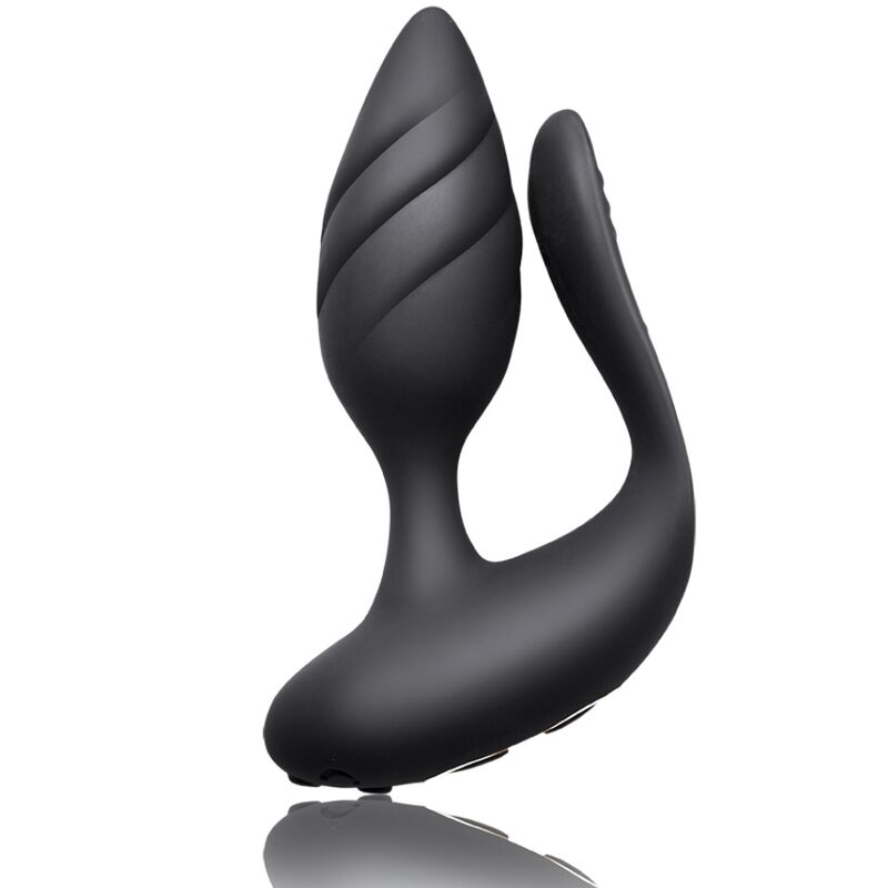Vibrateur couple télécommandé Cocktail silicone — vue de dos