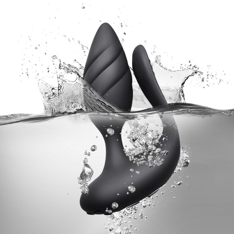 Vibrateur couple télécommandé Cocktail silicone — détail texture surface