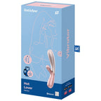 Vibromasseur rabbit chauffant connecté Hot Lover Satisfyer — vue de dos