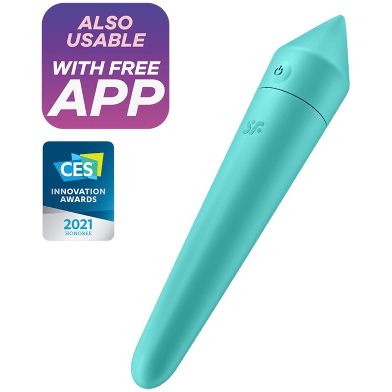 Mini vibromasseur clitoridien connecté Ultra Power Bullet 8 — comparatif dimensionnel