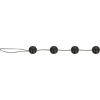 ohmama boules anal chinoises noires 170 gr