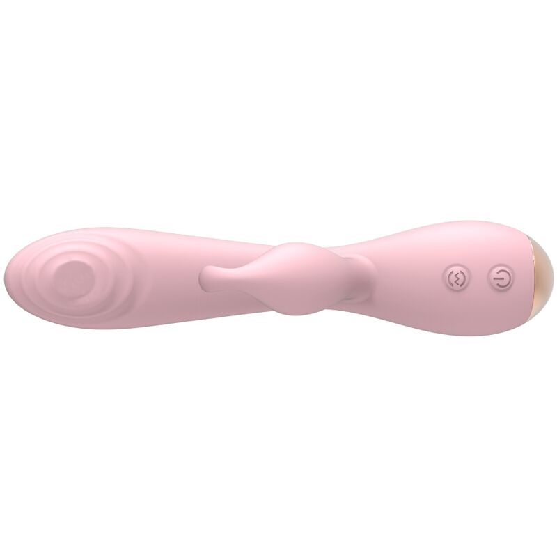 Vibromasseur rabbit double moteur rechargeable — détail texture surface