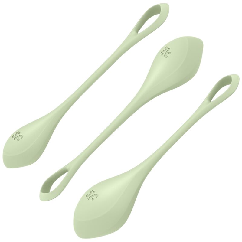 Coffret de boules de Kegel en silicone trois poids — vue de dos