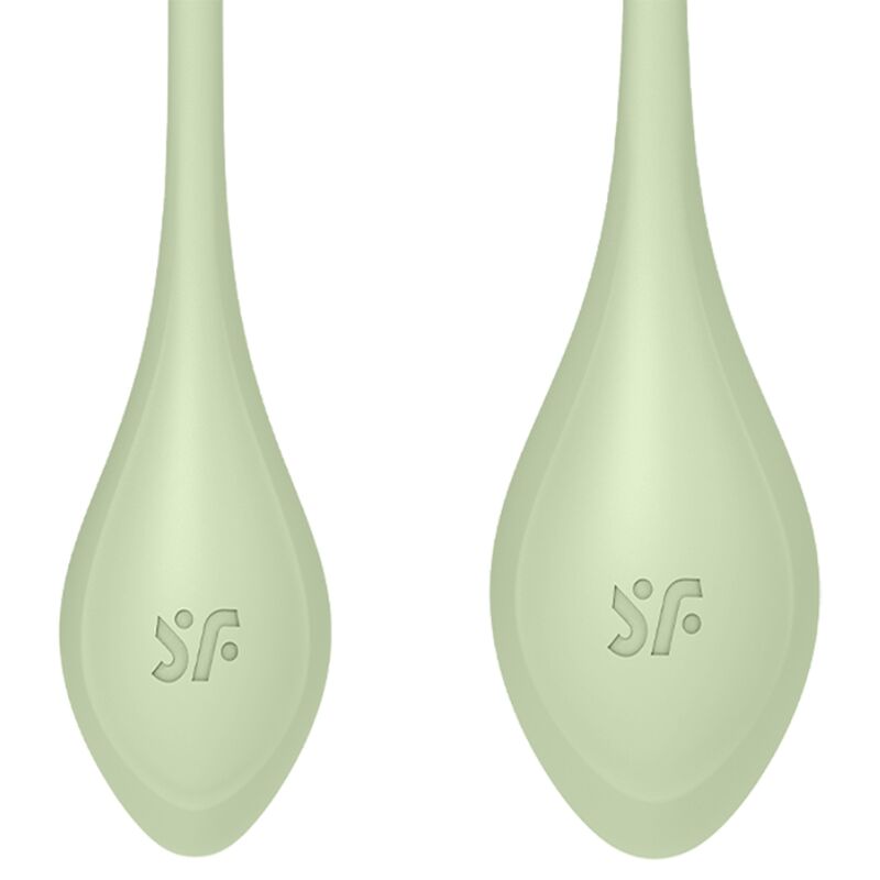 Coffret de boules de Kegel en silicone trois poids — détail texture surface