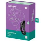 Anneau vibrant double Legendary Duo noir — vue de dos