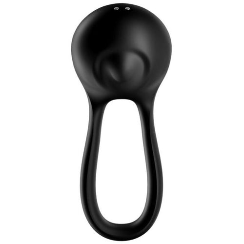 Anneau vibrant double en silicone pour couple — détail produit