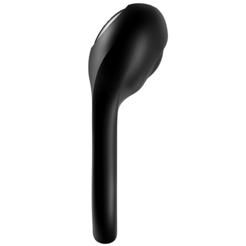 Anneau vibrant double en silicone pour couple — vue de profil