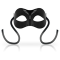 Masque loup noir classique à finition lisse — vue principale