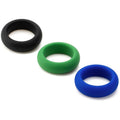 Coffret de trois anneaux péniens en silicone — vue principale
