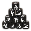 Jeu de dés de posture noir — vue principale