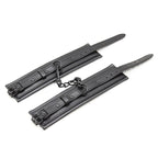 Menottes cuir ajustables restriction BDSM — vue de dos