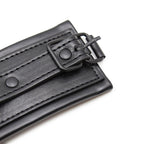 Menottes cuir ajustables restriction BDSM — comparatif dimensionnel