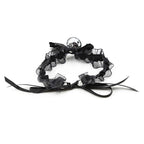 Collier fétiche dentelle avec cloche — comparatif dimensionnel