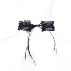 Collier fétiche dentelle avec cloche — détail base