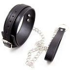 Collier de soumission motif serpent avec laisse — vue principale