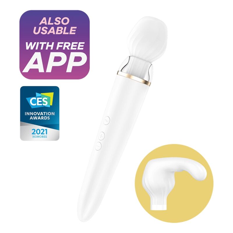 satisfyer application double wander blanche