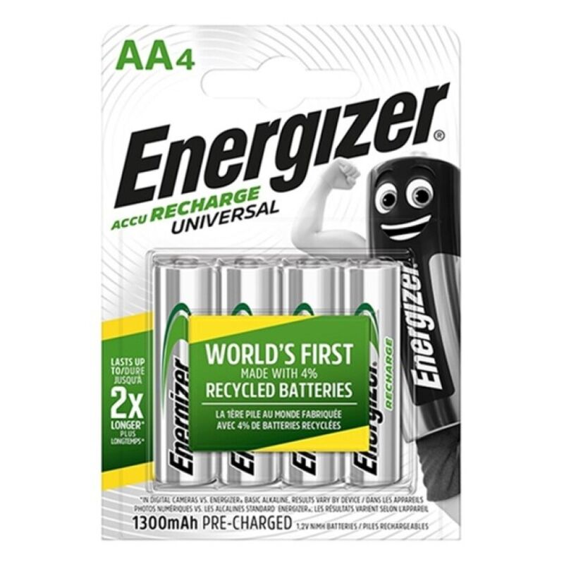 Piles rechargeables AA HR6 NiMH Energizer — vue principale
