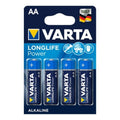 Piles AA alcalines longue durée, 4 unités VARTA