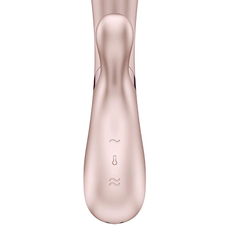 Vibromasseur rabbit chauffant connecté Hot Lover Satisfyer — comparatif dimensionnel