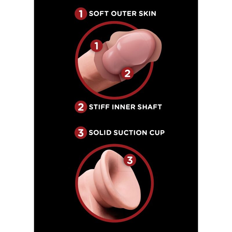 king cock plus balles gode 3d 12 7 cm