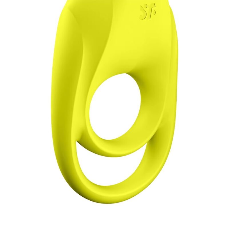 Double anneau vibrant avec stimulateur clitoridien — détail produit