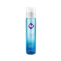 Flacon spray ID Glide 30 ml bleu translucide, lubrifiant base eau toucher soyeux format compact, hypoallergenique vue de face