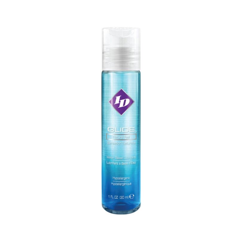 Lubrifiant base eau toucher naturel soyeux — vue de profil