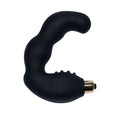 Masseur vibrant point P silicone médical noir — vue principale