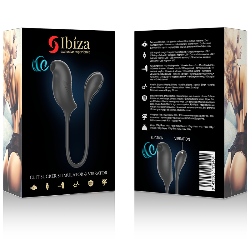 Ibiza Technology clitoral stimulator with suction and vibration