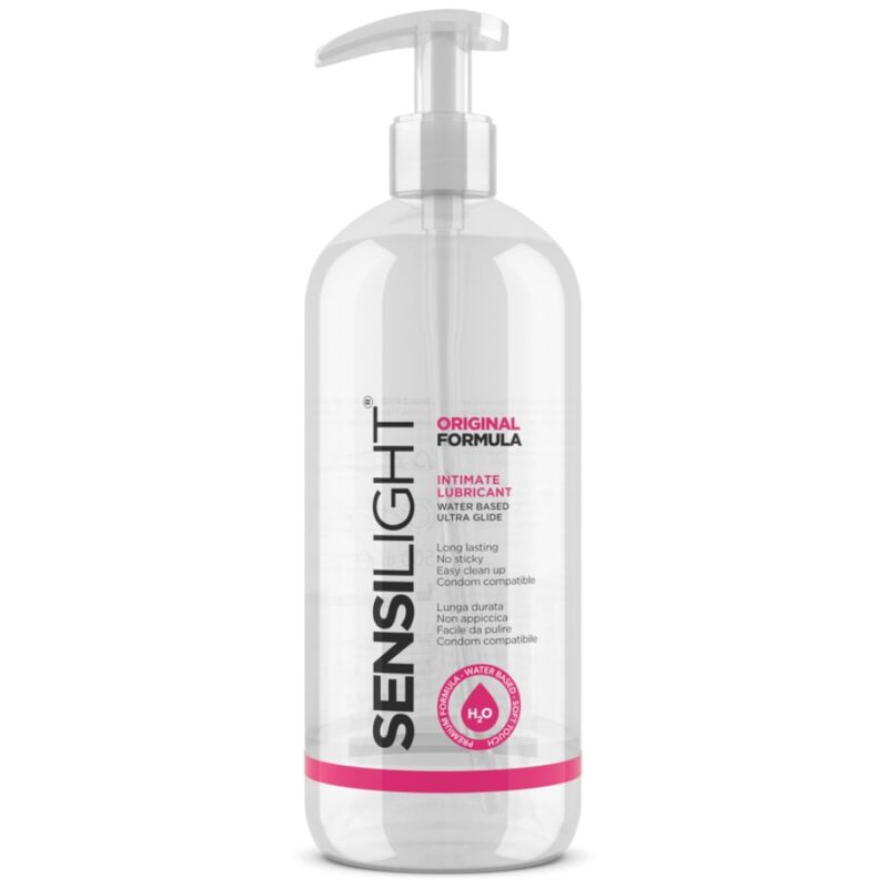 Lubrifiant base eau hydratant formule originale Sensilight — vue de dos