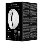 Boite noire Adult Toys Remote Controller Watchme presentant la montre blanche, le cable de charge et les mentions silicone, etanche et modes : telecommande de pilotage des sextoys compatibles.