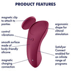 Coffret couple deux vibromasseurs connectés — comparatif dimensionnel