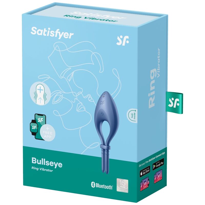 Anneau pénien vibrant réglable connecté Bullseye — détail produit