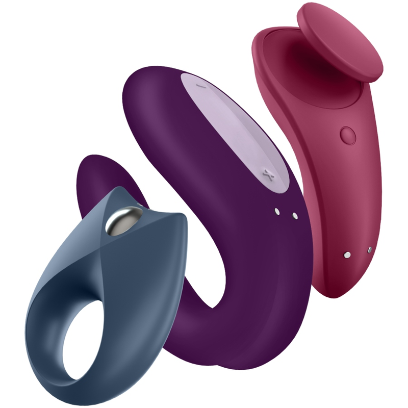 Coffret couple trois vibromasseurs compatibles — vue principale