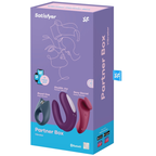 Coffret couple trois vibromasseurs compatibles — emballage produit
