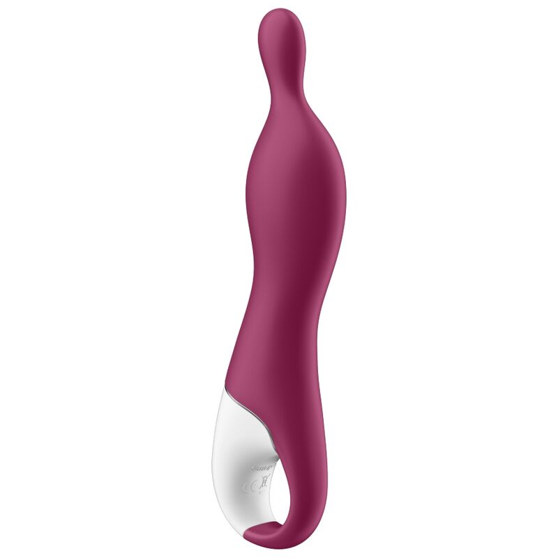 Vibromasseur point G et point A en silicone médical — détail produit