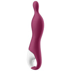 Vibromasseur point G et point A en silicone médical — détail produit