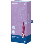 Vibromasseur point G et point A en silicone médical — vue de profil