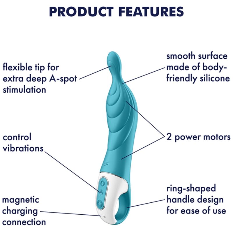 Vibromasseur point A tige longue A-Mazing 2 — vue de dos