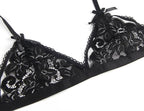 Ensemble lingerie 3 pièces soutien-gorge et porte-jarretelle — emballage produit