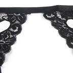 Ensemble lingerie 3 pièces soutien-gorge et porte-jarretelle — vue de dos 2