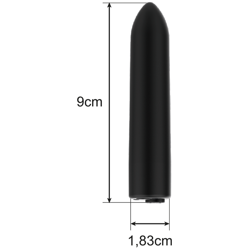 Balle vibrante compacte 10 modes — vue de profil
