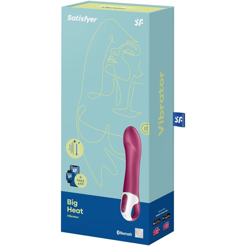 Vibromasseur point G chauffant en silicone — vue de dos