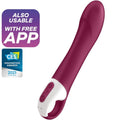 Vibromasseur point G chauffant en silicone — vue principale