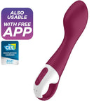 Vibromasseur point G chauffant connecté en silicone — vue principale