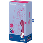 Vibromasseur point G chauffant connecté en silicone — vue de dos