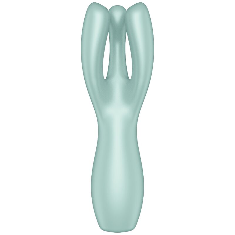 Vibrateur Threesome 3 trois bras silicone — détail texture surface